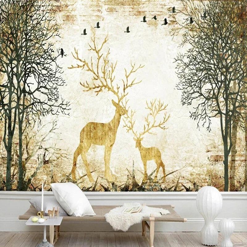 Mural Wallpaper Retro Elk Woods Living Room Tv Background Wall Mural Creative Art Restaurant 200 cm(W) x 140 cm(H)
Mural Wallpaper Retro Elk Woods Living Room Tv Background Wall Mural Creative Art Restaurant 200 cm(W) x 140 cm(H)
