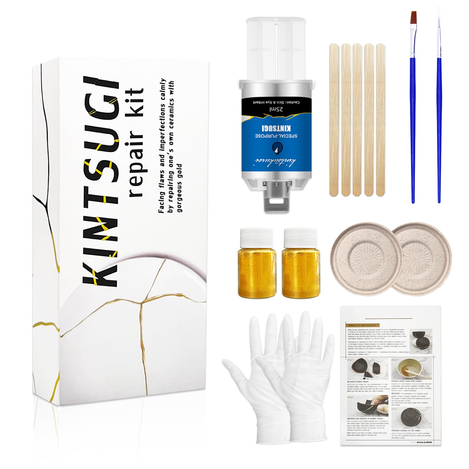 Набор для ремонта Kintsugi Японский набор Kintsugi Улучшите свой золотой порошок для ремонта Средство, идеально подходящее для начинающих Ремонт, ценный подарок Инструкция на английском языке
Набор для ремонта Kintsugi Японский набор Kintsugi Улучшите свой золотой порошок для ремонта Средство, идеально подходящее для начинающих Ремонт, ценный подарок Инструкция на английском языке