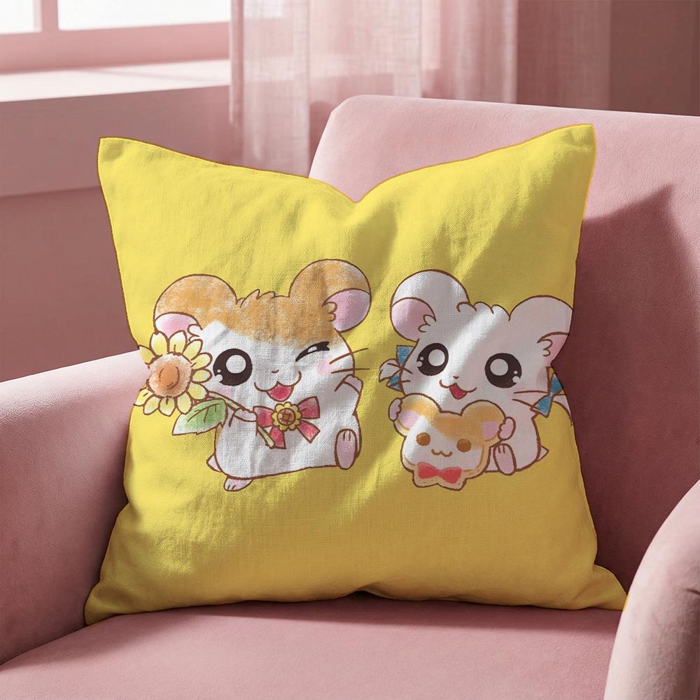 Cute H-Hamtaro Cushion Cover Multi-Scene Pillow Cover for Home & Car - Reversible, Soft & Durable for Daily Use 30cmx30cm
Cute H-Hamtaro Cushion Cover Multi-Scene Pillow Cover for Home & Car - Reversible, Soft & Durable for Daily Use 30cmx30cm