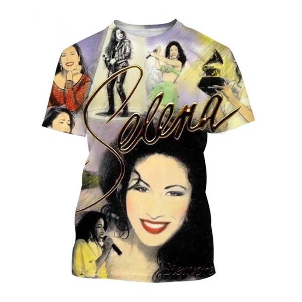 Summer Round Neck 3D Selena Quintanilla Graphic Print T-shirts Fashionable Casual Short Sleeved Men s and Women s Unisex T-shirts L
Summer Round Neck 3D Selena Quintanilla Graphic Print T-shirts Fashionable Casual Short Sleeved Men s and Women s Unisex T-shirts L