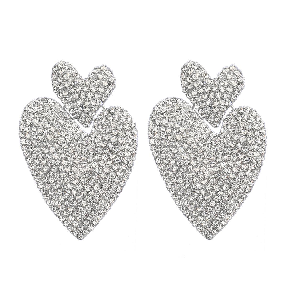 Digadagu Metallic Colorful Rhinestone Heart Earrings Women s Pop Exaggerated Dangle Earrings Party Zircon Accessories
Digadagu Metallic Colorful Rhinestone Heart Earrings Women s Pop Exaggerated Dangle Earrings Party Zircon Accessories