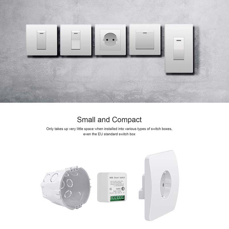 Мини-переключатель Wi-Fi Tuya DIY 16A, двухстороннее реле таймера, модули домашней автоматизации работают с приложением Smart Life Alexa Google Home Yandex
Мини-переключатель Wi-Fi Tuya DIY 16A, двухстороннее реле таймера, модули домашней автоматизации работают с приложением Smart Life Alexa Google Home Yandex