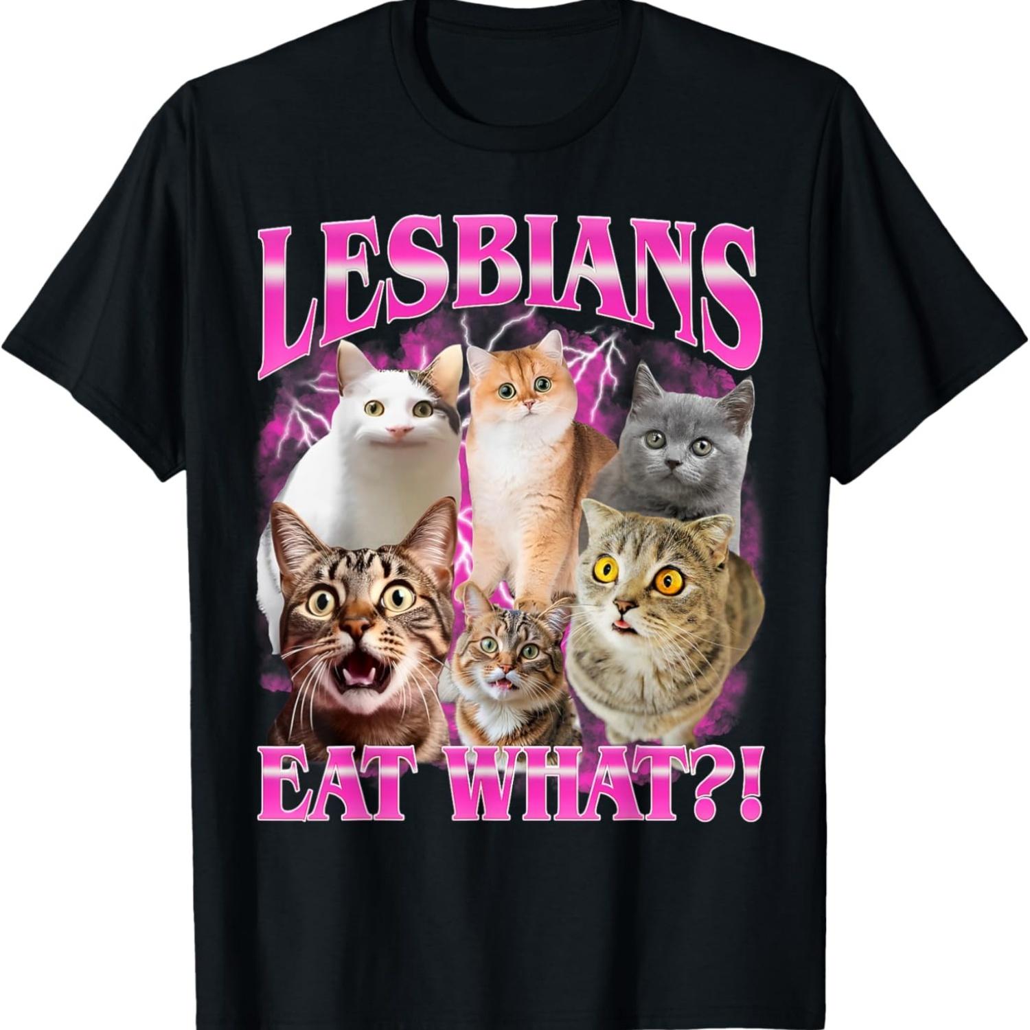 Lesbians Eat What_! Funny Cat Gay Pride Month LGBTQ Pun T-Shirt XXXXXL чорний
Lesbians Eat What_! Funny Cat Gay Pride Month LGBTQ Pun T-Shirt XXXXXL чорний