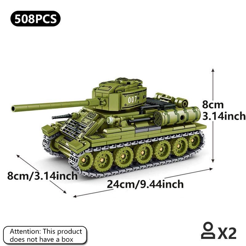 Classic T34 tank building blocks, WW II classic armored car toys, children s educational handmade DIY ornaments model
Classic T34 tank building blocks, WW II classic armored car toys, children s educational handmade DIY ornaments model