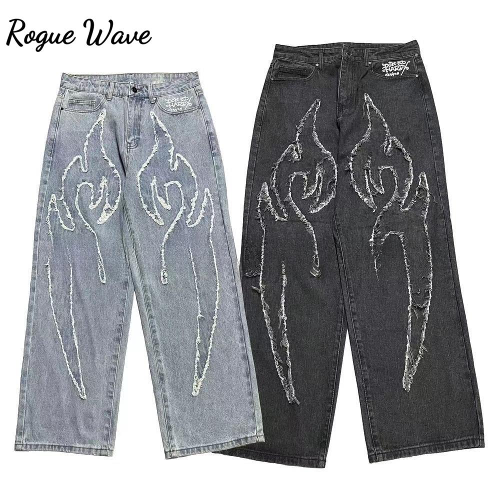 RogueWave Y2k Baggy Jeans Raw Edge Pattern Hip Hop Punk Denim Trousers Slouchy Retro Straight Wide Leg Pants Streetwear 28 небо синє кольору
RogueWave Y2k Baggy Jeans Raw Edge Pattern Hip Hop Punk Denim Trousers Slouchy Retro Straight Wide Leg Pants Streetwear 28 небо синє кольору