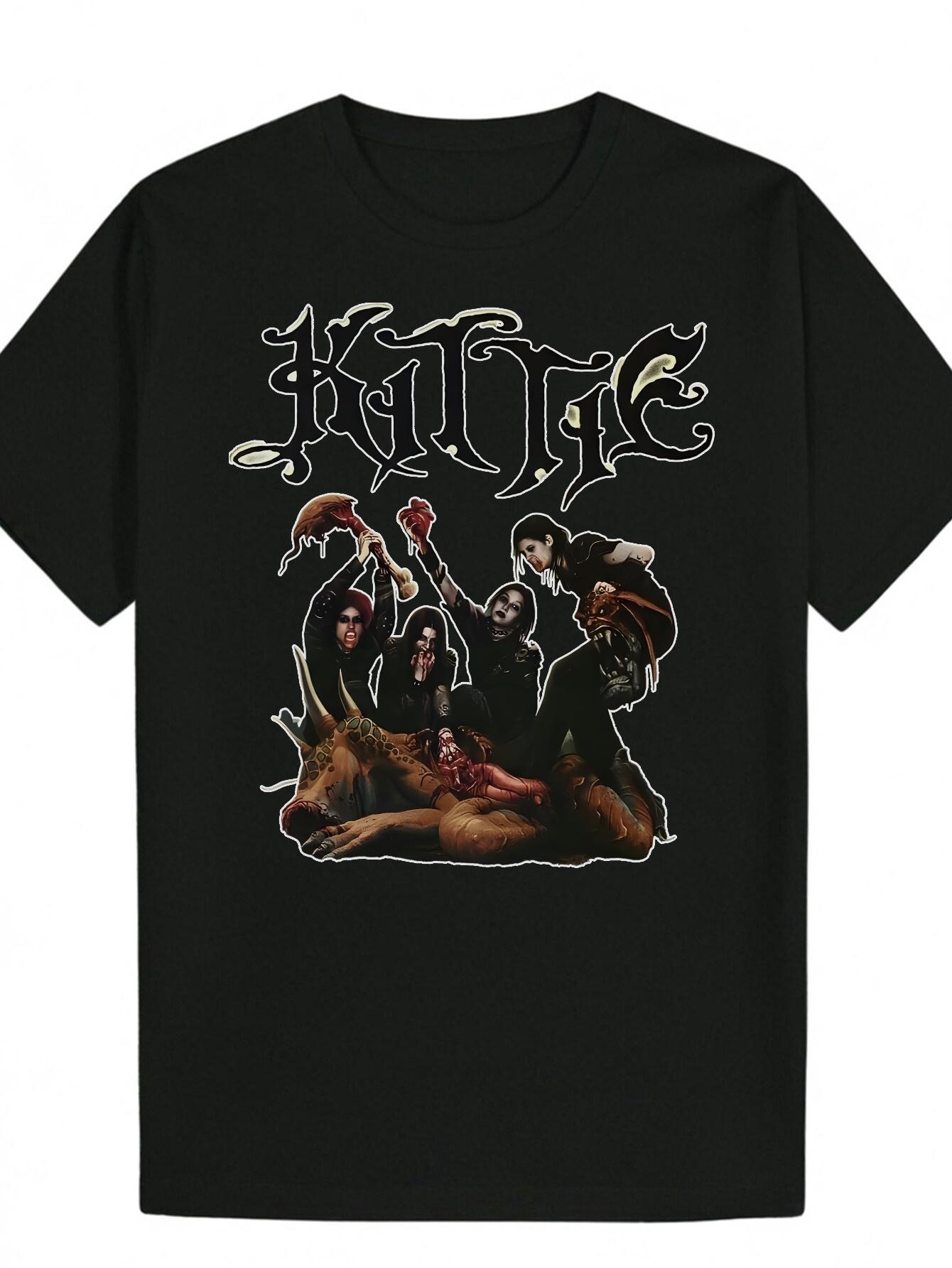 Gothic Heavy Metal Graphic T-shirt - Black Band Design Tee with Round Neck - Breathable Polyester Shirt for Concerts M
Gothic Heavy Metal Graphic T-shirt - Black Band Design Tee with Round Neck - Breathable Polyester Shirt for Concerts M