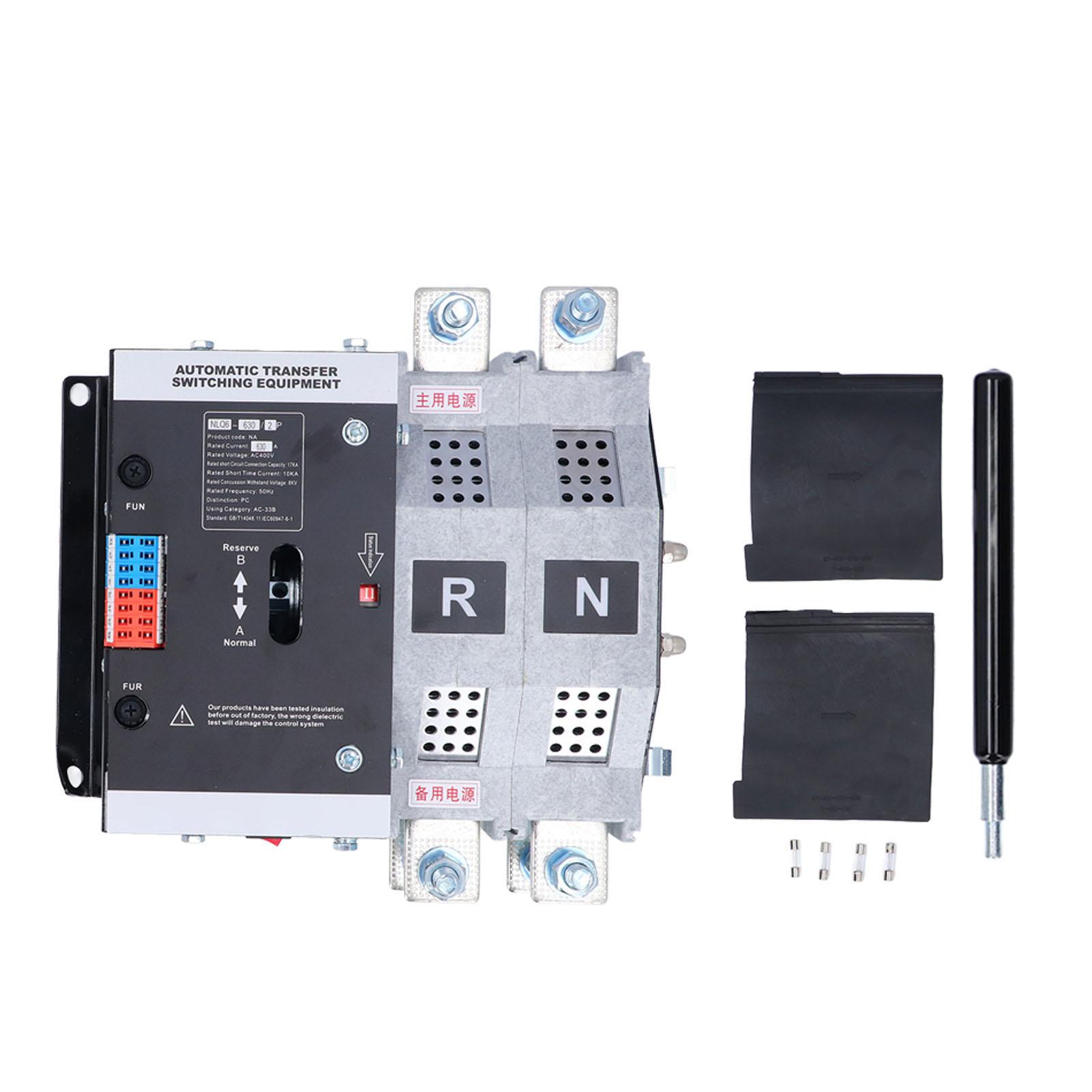 2P Dual Power Transfer Switch Automatic Manual Fast Switching Generator Changeover Switch AC400V 630
2P Dual Power Transfer Switch Automatic Manual Fast Switching Generator Changeover Switch AC400V 630