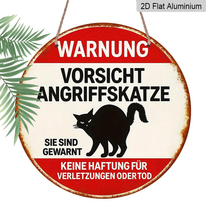 2D Flat, 1pc 7.87*7.87 Inch Round French Aluminum Sign, Retro Decorative Plaque about Beware of Attacking Cat , Cat Warning Decorative Sign 1pc
2D Flat, 1pc 7.87*7.87 Inch Round French Aluminum Sign, Retro Decorative Plaque about Beware of Attacking Cat , Cat Warning Decorative Sign 1pc