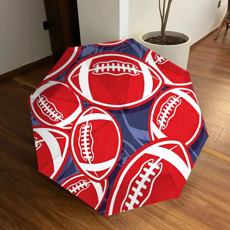 Football Patterned Umbrella: Automatic Opening & Closing, Portable Design, Ideal for Fans, Travelers, Everyday Use - Perfect Gift!1125113a
Football Patterned Umbrella: Automatic Opening & Closing, Portable Design, Ideal for Fans, Travelers, Everyday Use - Perfect Gift!1125113a