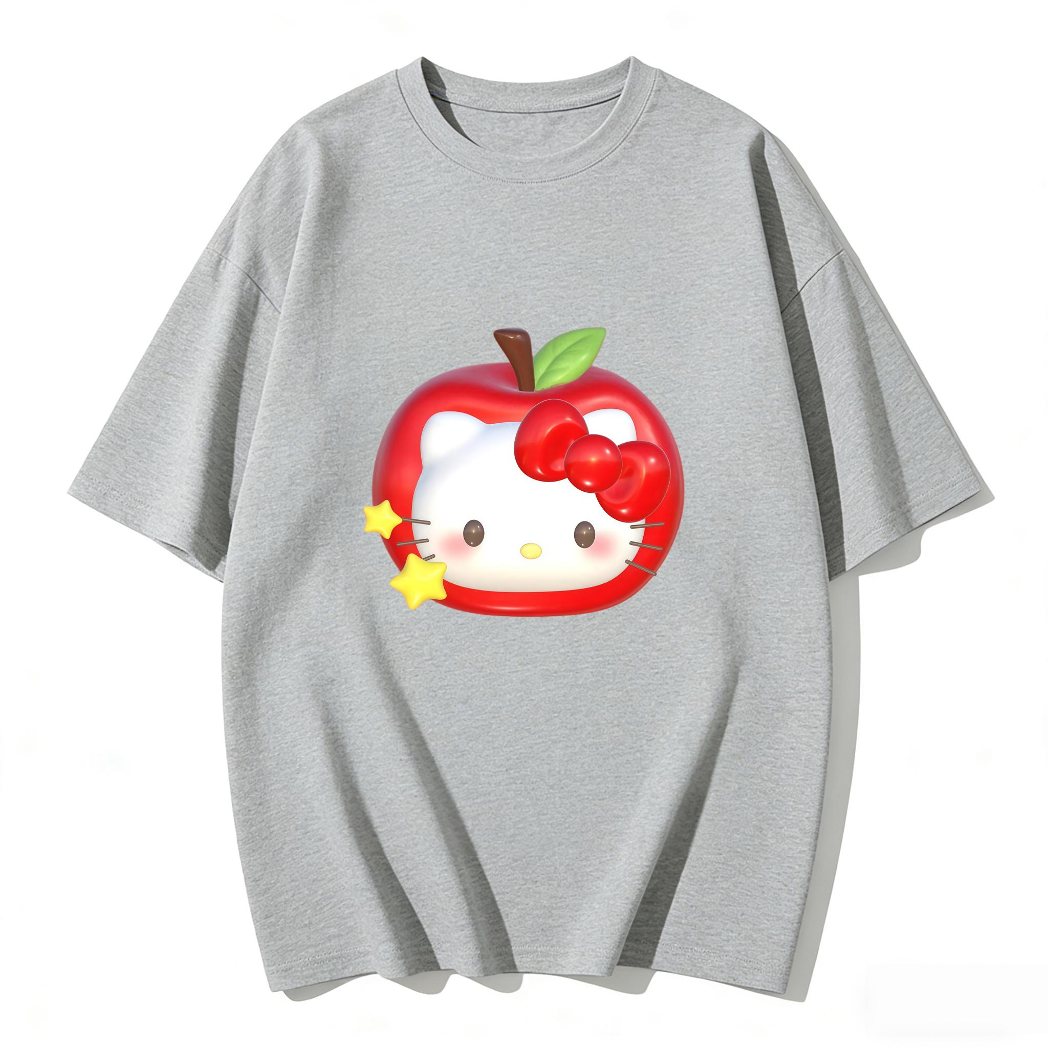 2026 Summer Hello Kitty Cartoon Printed Short Sleeve Pure Cotton Tshirt Womens Family Matching Outfits Classic Fashion Tee Top S
2026 Summer Hello Kitty Cartoon Printed Short Sleeve Pure Cotton Tshirt Womens Family Matching Outfits Classic Fashion Tee Top S