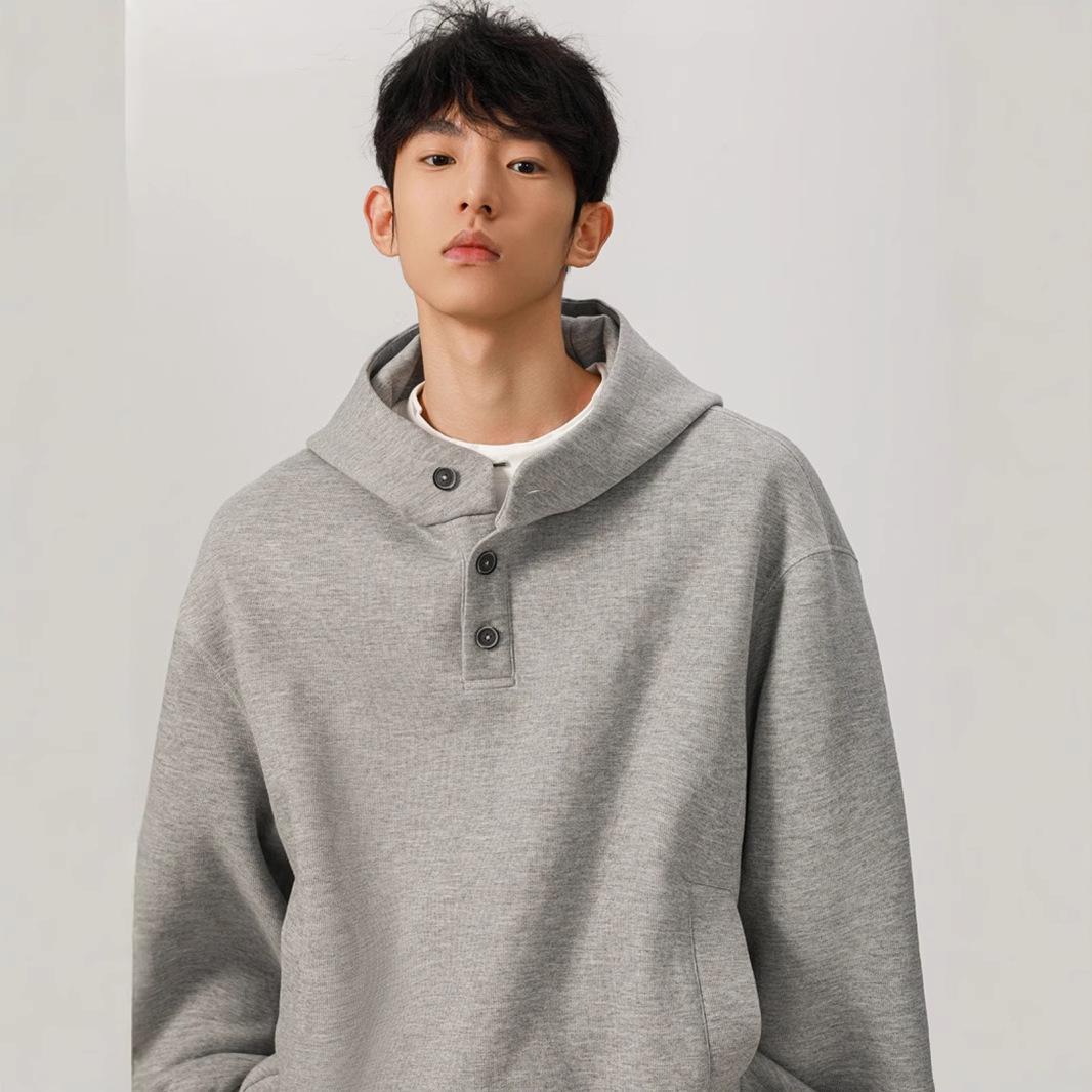Men s American Heavyweight Hooded Button-Up Sweatshirt, 2025 Autumn/Winter Loose Fit Casual Jacket XXL світло-сірий колір
Men s American Heavyweight Hooded Button-Up Sweatshirt, 2025 Autumn/Winter Loose Fit Casual Jacket XXL світло-сірий колір