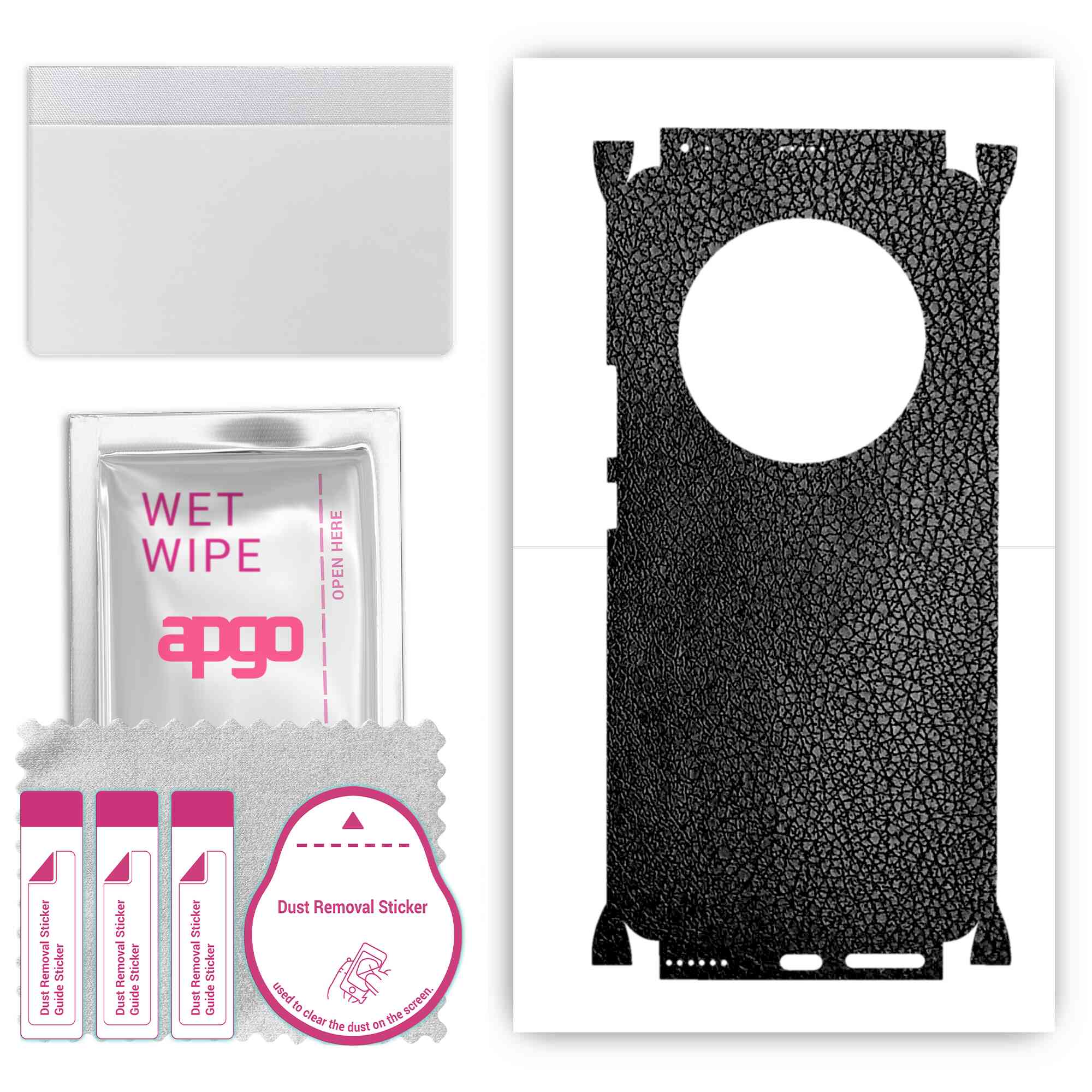 Apgo Protective Skin Sticker for the back+sides compatible with Honor Magic4 Pro, Full Wrap Film, Foil, Vinyl - Pattern Black Leather
Apgo Protective Skin Sticker for the back+sides compatible with Honor Magic4 Pro, Full Wrap Film, Foil, Vinyl - Pattern Black Leather