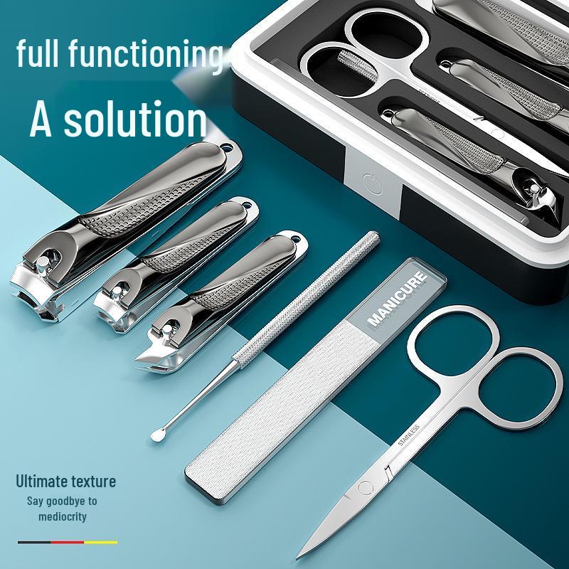 Luxury 5-Piece Manicure Set: Anti-Splash Nail Clippers, Slant-Mouth Design, Earpick, Pedicure Knife
Luxury 5-Piece Manicure Set: Anti-Splash Nail Clippers, Slant-Mouth Design, Earpick, Pedicure Knife