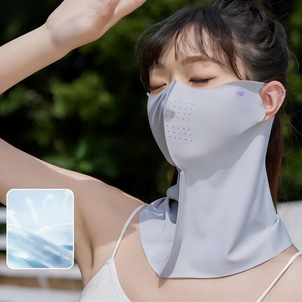 Summer Breathable Ice Silk UV Face Shield, Reusable Washable for Sports Cycling Running світло-сірого кольору
Summer Breathable Ice Silk UV Face Shield, Reusable Washable for Sports Cycling Running світло-сірого кольору