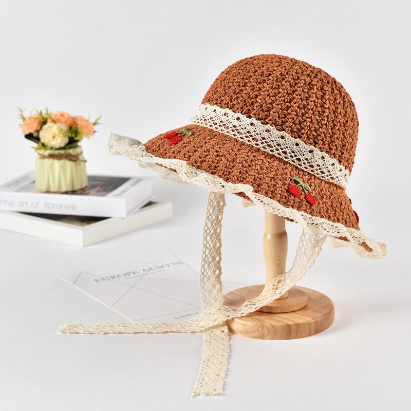Summer Straw Hat Cherry Embroidered Lace Edge Foldable Sunscreen Lid Seaside Vacation Style Women s Sunshade Cap Adult 56-58cm хакі
Summer Straw Hat Cherry Embroidered Lace Edge Foldable Sunscreen Lid Seaside Vacation Style Women s Sunshade Cap Adult 56-58cm хакі
