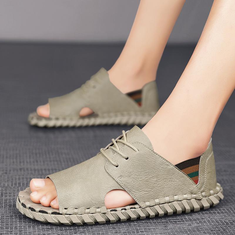 Summer new soft-soled casual leather shoes summer breathable hollow hole hand-sewn sandals Roman men s shoes 39 чёрный
Summer new soft-soled casual leather shoes summer breathable hollow hole hand-sewn sandals Roman men s shoes 39 чёрный