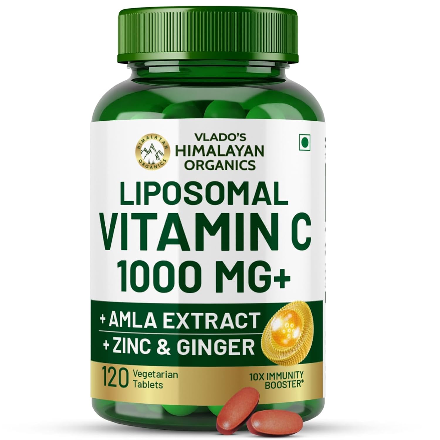 Vlado s Himalayan Organics Liposomal Vitamin C Tablets With Zinc 120 Veg Pack For Immunity & Skin Care
Vlado s Himalayan Organics Liposomal Vitamin C Tablets With Zinc 120 Veg Pack For Immunity & Skin Care