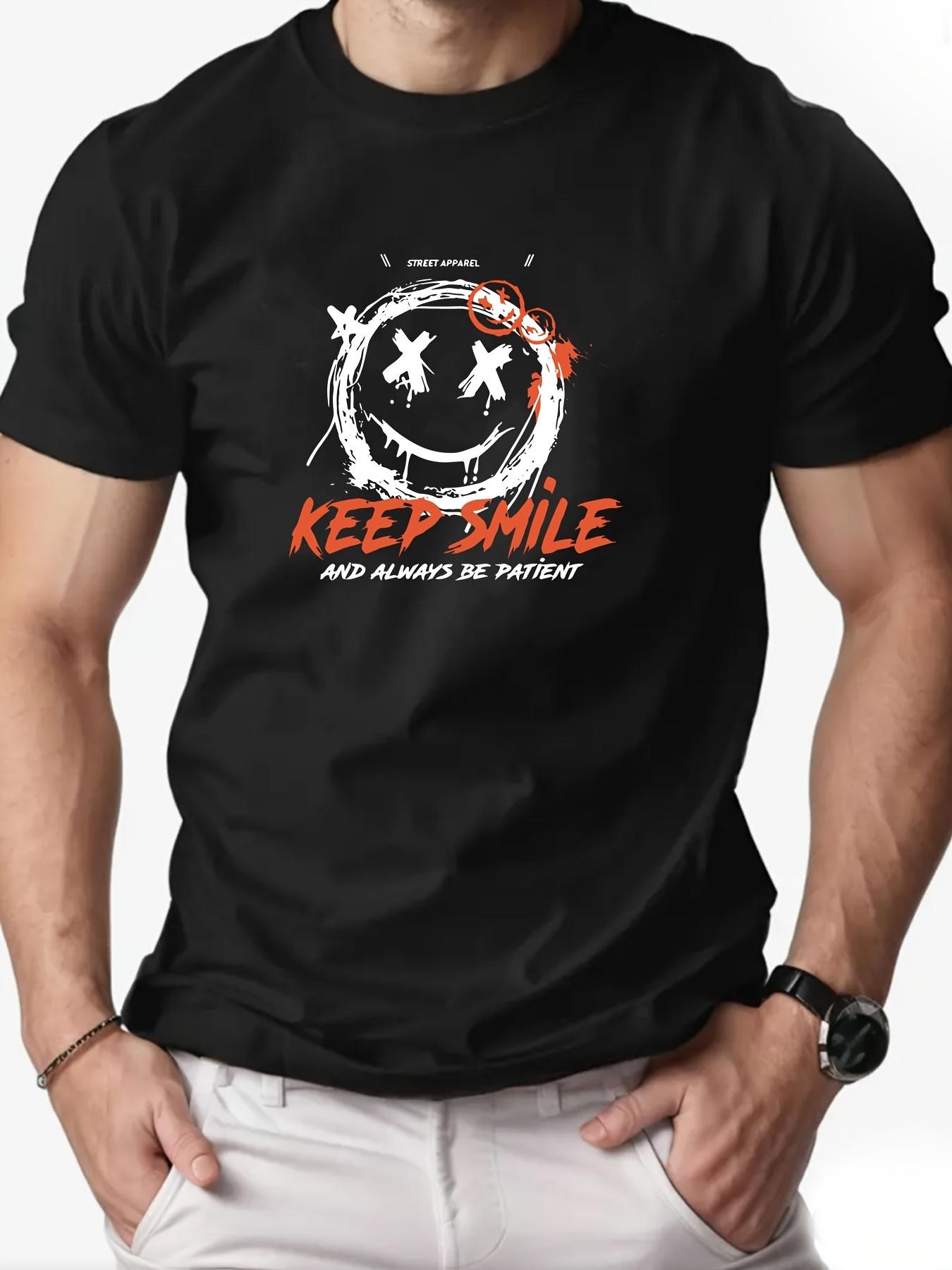 Keep Smile Graphic T-shirt - Casual Crew Neck S
Keep Smile Graphic T-shirt - Casual Crew Neck S