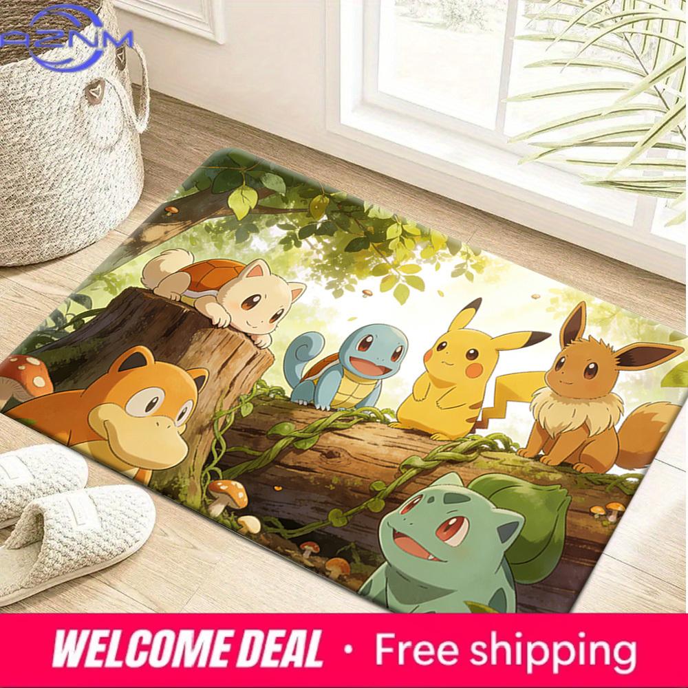 Cute Pokemon Forest Adventure Print Non-slip Doormat, Soft Absorbent Floor Rug for Home Decor 40cm x 60cm
Cute Pokemon Forest Adventure Print Non-slip Doormat, Soft Absorbent Floor Rug for Home Decor 40cm x 60cm
