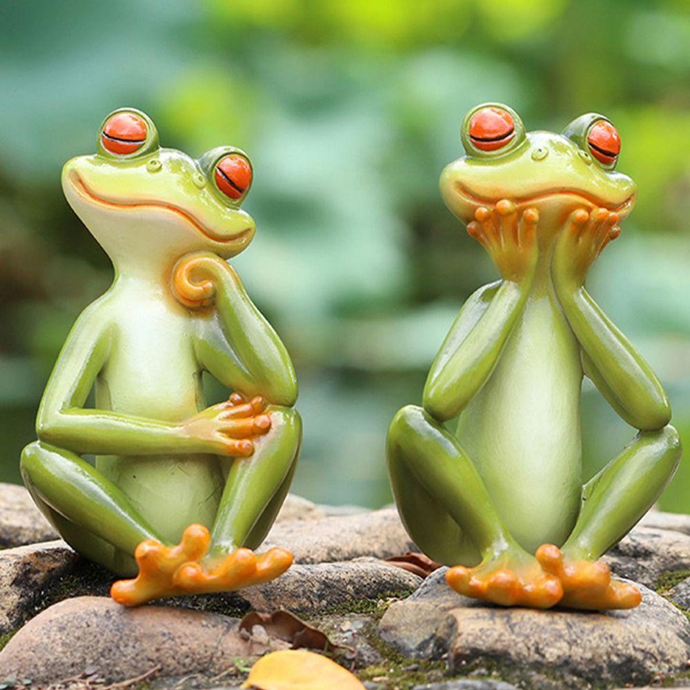 Resin Frog Statue Cute Miniatures Figurine Garden Decor Animal Sculpture Office Style 2
Resin Frog Statue Cute Miniatures Figurine Garden Decor Animal Sculpture Office Style 2