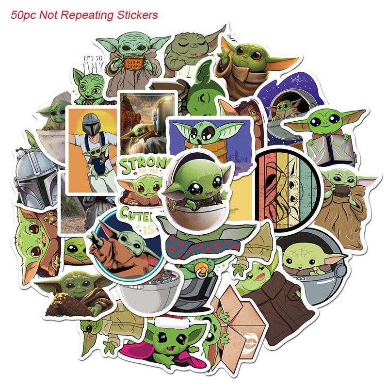 50 Pc Not Repeating Cartoon Baby Yoda Stickers For Laptop Bicycle Luggage Car
50 Pc Not Repeating Cartoon Baby Yoda Stickers For Laptop Bicycle Luggage Car