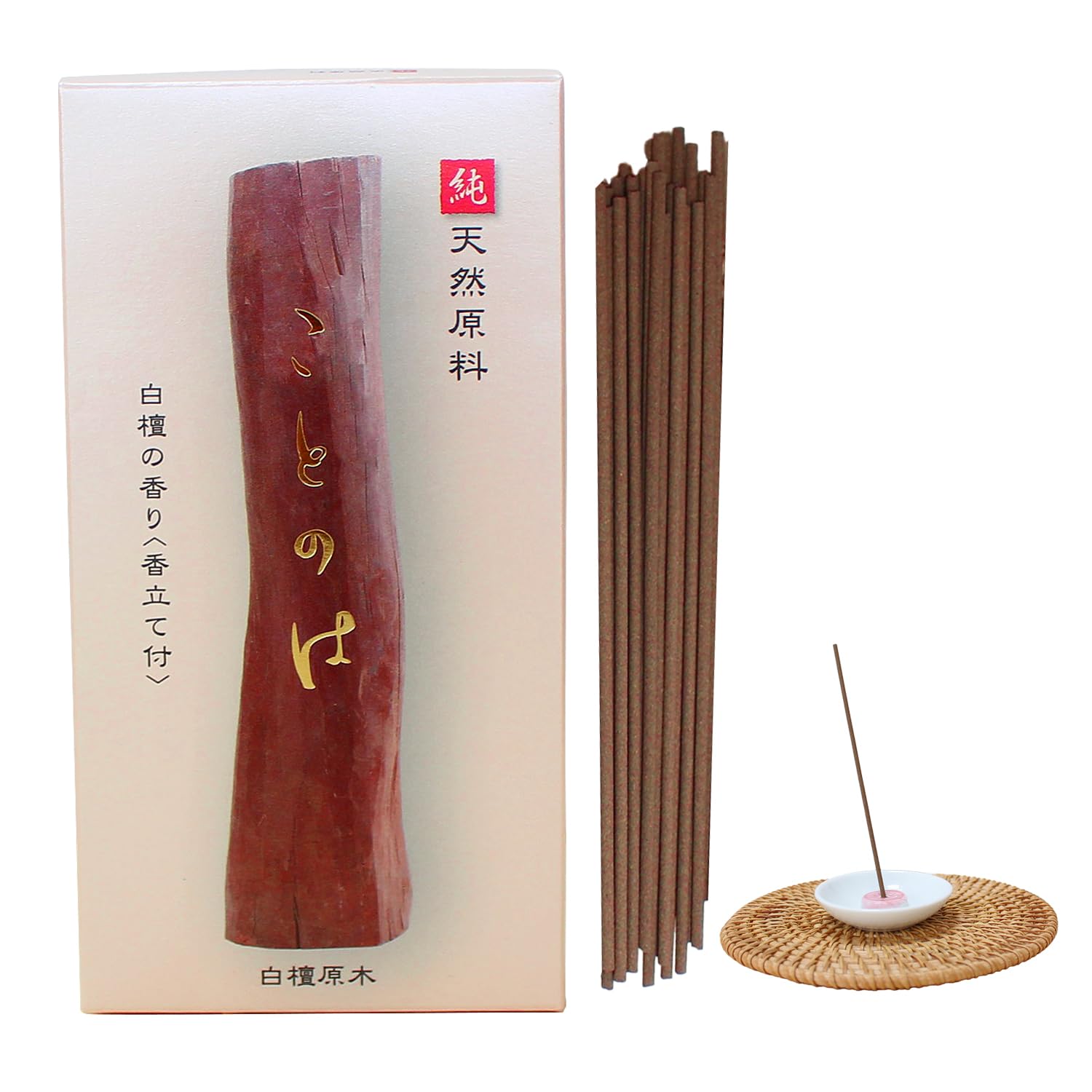 Seijudo Kotonoha Sandalwood Scent, 100% Natural Fragrance, Loosely Packed Incense Sticks, with Incense Holder
Seijudo Kotonoha Sandalwood Scent, 100% Natural Fragrance, Loosely Packed Incense Sticks, with Incense Holder
