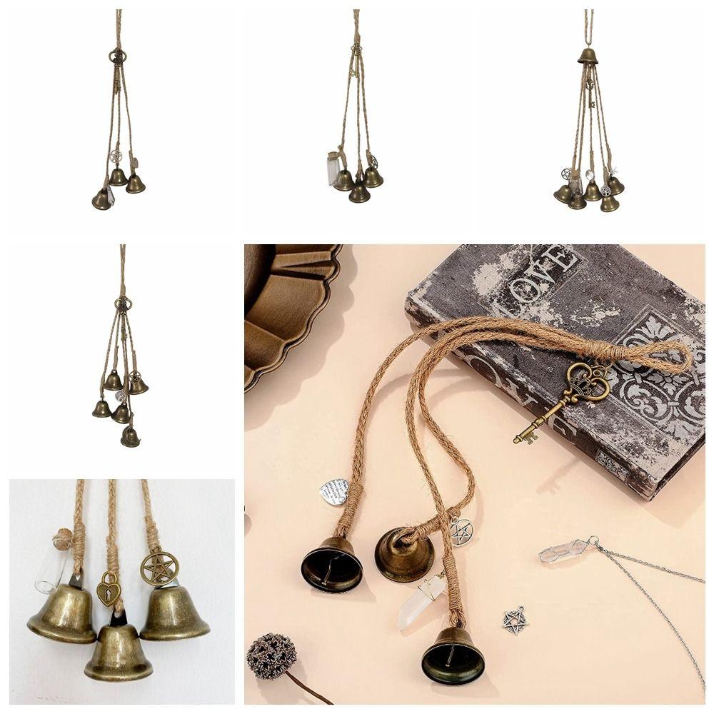 Hemp Rope Witch Wind Chime Iron Craft Protection Door Knob Hanger Ancient Witch Bell Courtyard
Hemp Rope Witch Wind Chime Iron Craft Protection Door Knob Hanger Ancient Witch Bell Courtyard