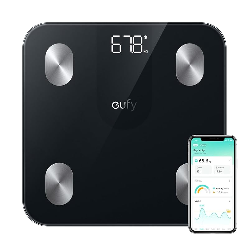 Anker Eufy (Euphie) Smart Scale A1 (Weight and body composition meter) [App compatible/Fitbit cooperation/Body fat percentage/BMI/Basal metabolic
Anker Eufy (Euphie) Smart Scale A1 (Weight and body composition meter) [App compatible/Fitbit cooperation/Body fat percentage/BMI/Basal metabolic