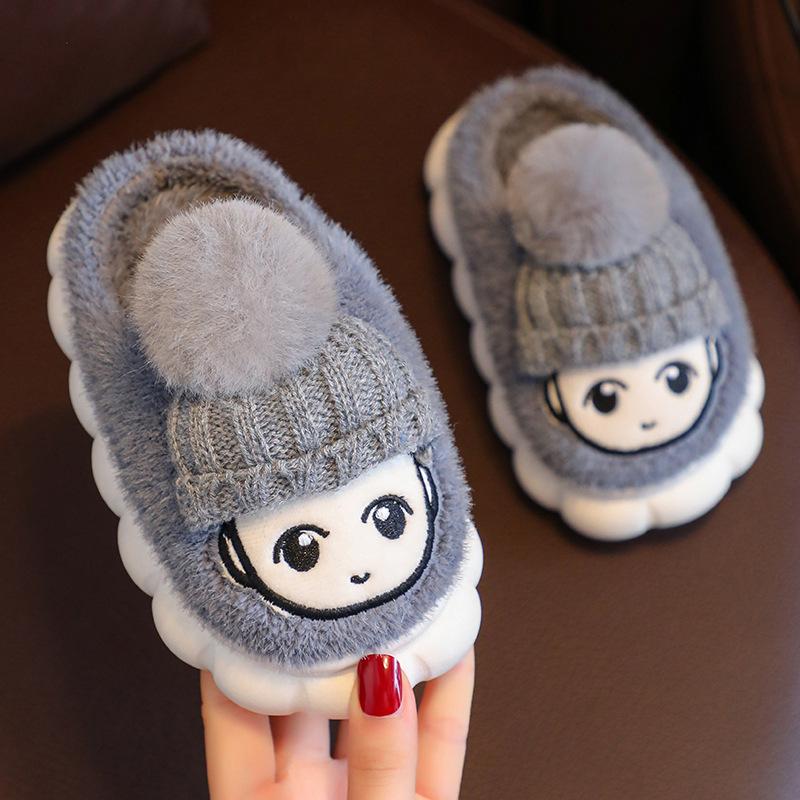 Children s home slippers for warmth, girls plush cartoon cute kids fur slippers, soft-soled non-slip baby cotton slippers Inner Length15cm24/25Appr серый
Children s home slippers for warmth, girls plush cartoon cute kids fur slippers, soft-soled non-slip baby cotton slippers Inner Length15cm24/25Appr серый