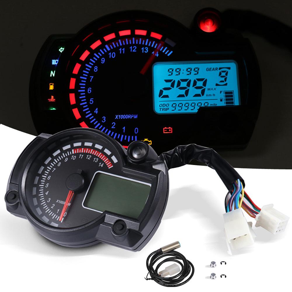Мотоциклетный спидометр 7 цветов MAX 299KM/H LCD цифровой одометр Moto Dashboard Мотоциклетный счетчик
Мотоциклетный спидометр 7 цветов MAX 299KM/H LCD цифровой одометр Moto Dashboard Мотоциклетный счетчик