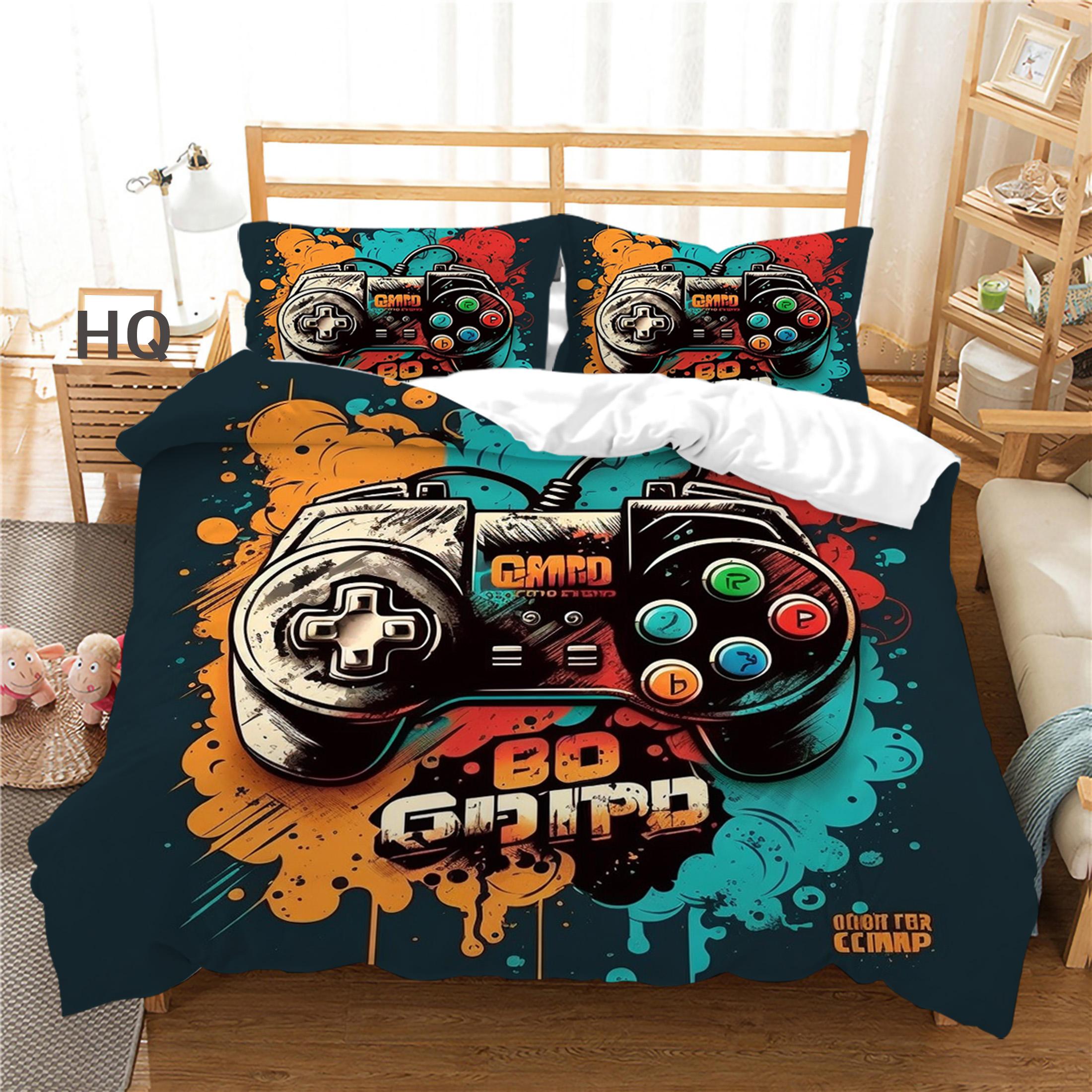 Комплект постельного белья с 3D-плеером, игровая ручка, пододеяльник, наволочка, 2/3 шт., подходит для любителей игр, для мальчиков, для мужчин, для комнаты, на молнии, украшение для дома Baby 100x135cm
Комплект постельного белья с 3D-плеером, игровая ручка, пододеяльник, наволочка, 2/3 шт., подходит для любителей игр, для мальчиков, для мужчин, для комнаты, на молнии, украшение для дома Baby 100x135cm