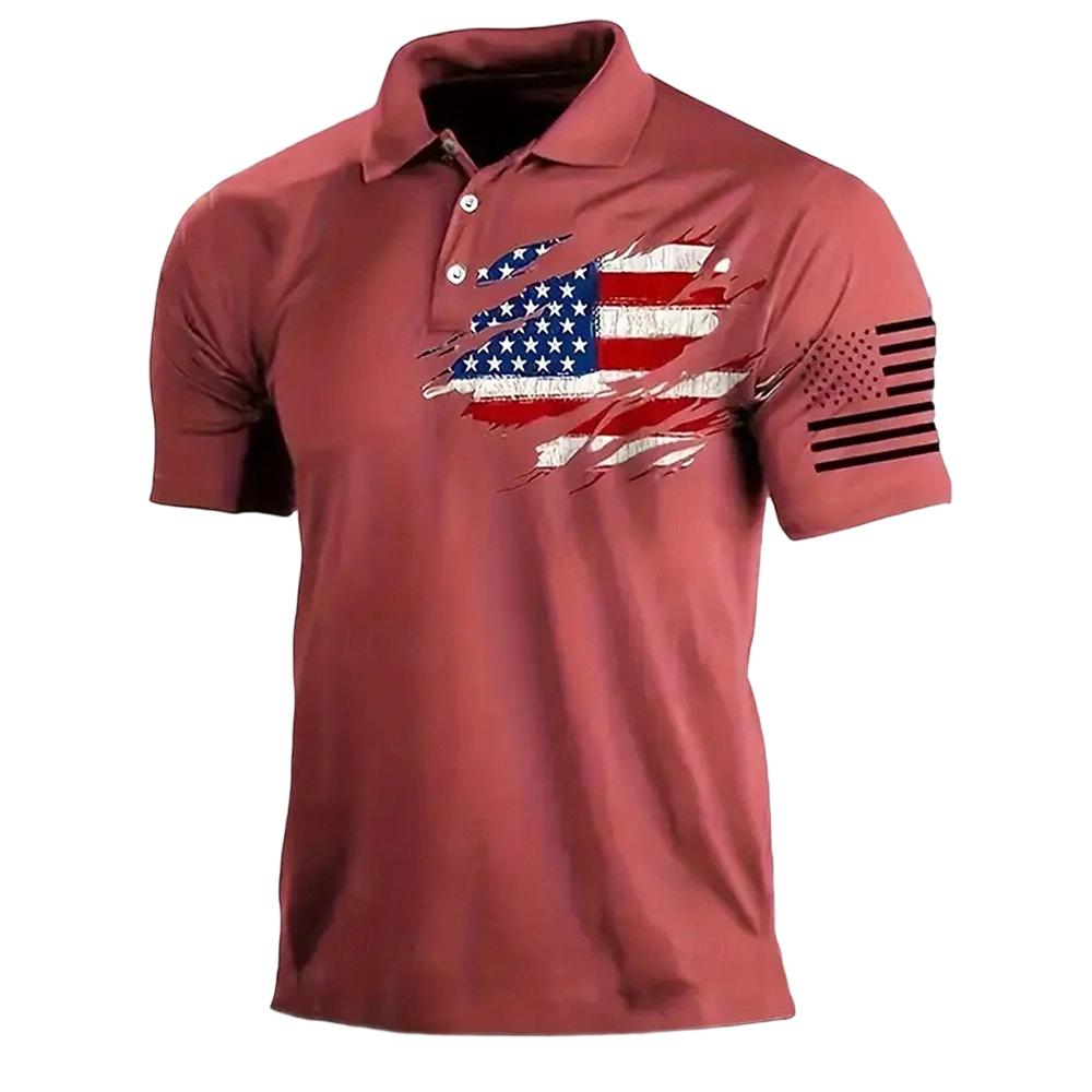 Men’s Casual Polo Shirt Short Sleeve with Flag Print Turn Down Collar Classic Fit for Everyday Wear Outdoor Activities S Кіновар
Men’s Casual Polo Shirt Short Sleeve with Flag Print Turn Down Collar Classic Fit for Everyday Wear Outdoor Activities S Кіновар