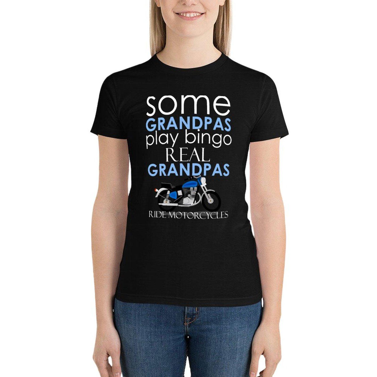 Some Grandpas Play Bingo Real Grandpas Ride Motorcycles T-Shirt Cute Clothes Summer Top Designer Clothes Women Luxury S белый
Some Grandpas Play Bingo Real Grandpas Ride Motorcycles T-Shirt Cute Clothes Summer Top Designer Clothes Women Luxury S белый