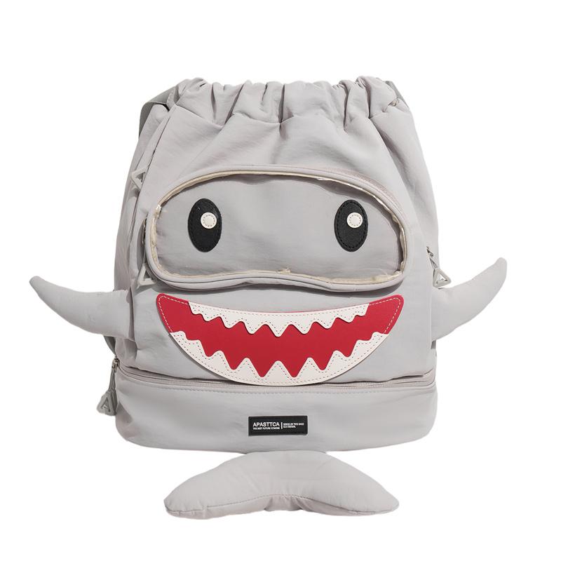 Shark Backpack Student Schoolbag Unisex Cartoon Backpack сірий колір
Shark Backpack Student Schoolbag Unisex Cartoon Backpack сірий колір