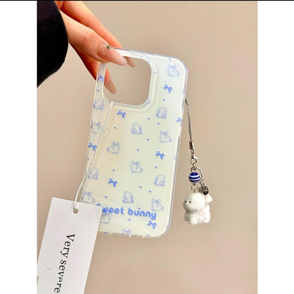 Korean Style Blue Rabbit Frosted White Soft Shell Phone Case for Apple 11/13/14/14 Pro Max - Cute Double Layer Design iPhone 13 Pro Max
Korean Style Blue Rabbit Frosted White Soft Shell Phone Case for Apple 11/13/14/14 Pro Max - Cute Double Layer Design iPhone 13 Pro Max