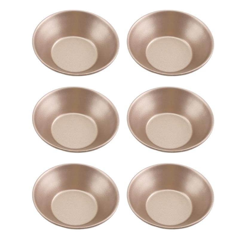 6pcs Rust Resistant Round Tarts Molds Nonstick Coating Baking Tool Easy Cleaning Carbon Steel Construction Bakewares золотий
6pcs Rust Resistant Round Tarts Molds Nonstick Coating Baking Tool Easy Cleaning Carbon Steel Construction Bakewares золотий