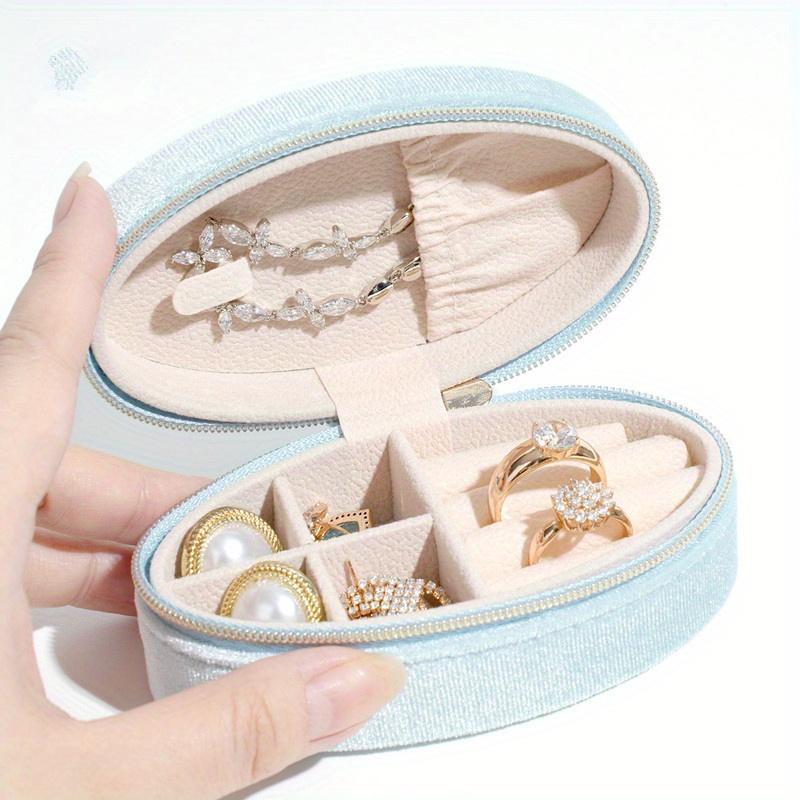 1Pc Velvet Jewelry Box For Women Geometric Ellipse Jewelry Storage Case Necklace Ring Earrings Travel Portable Zipper Boxes зелений
1Pc Velvet Jewelry Box For Women Geometric Ellipse Jewelry Storage Case Necklace Ring Earrings Travel Portable Zipper Boxes зелений