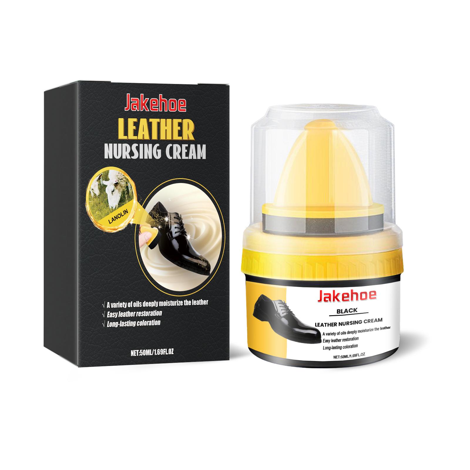 Leather Revival Balm 50ml Triple Wax Protectant for Jackets Shoes Car Seats Scuff Concealer Conditioner with Lanolin Non Greasy Black(1PC)
Leather Revival Balm 50ml Triple Wax Protectant for Jackets Shoes Car Seats Scuff Concealer Conditioner with Lanolin Non Greasy Black(1PC)