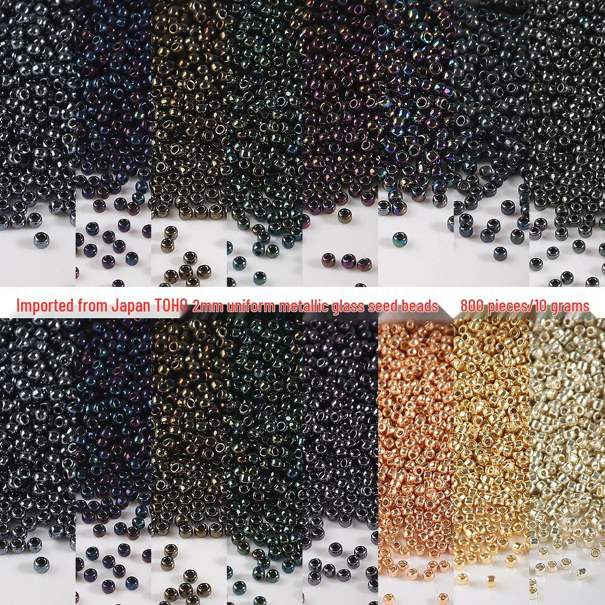 1.5/2mm TOHO Glass Seed Beads for DIY Handmade Hairpins, Niangfa, Embroidery, and Tassel Crafting. 2mm (800 beads)
1.5/2mm TOHO Glass Seed Beads for DIY Handmade Hairpins, Niangfa, Embroidery, and Tassel Crafting. 2mm (800 beads)