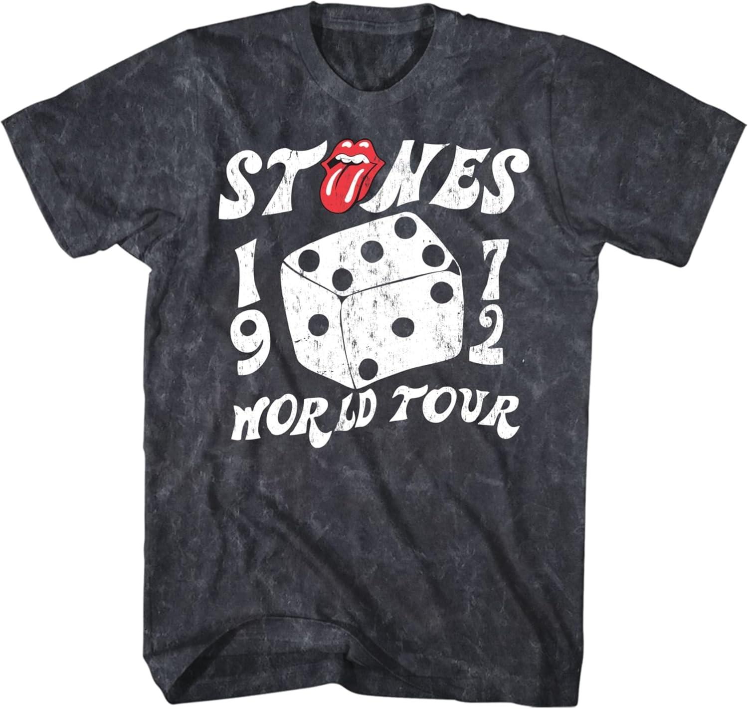 The Rolling Stones T Shirt 1972 World Tour Mens Mineral Wash Black Short Sleeve Classic Rock Graphic Tees XXXXXL
The Rolling Stones T Shirt 1972 World Tour Mens Mineral Wash Black Short Sleeve Classic Rock Graphic Tees XXXXXL