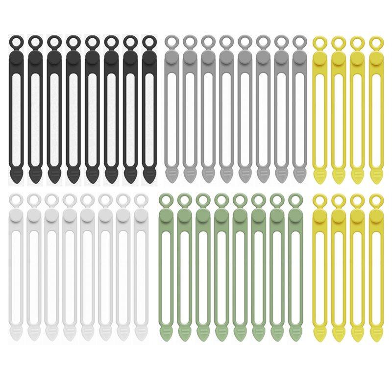 A96I-Cable Ties Silicone 40Pcs Reusable Cord Organizer Elastic For Electronics, Wires Straps For Fastening
A96I-Cable Ties Silicone 40Pcs Reusable Cord Organizer Elastic For Electronics, Wires Straps For Fastening