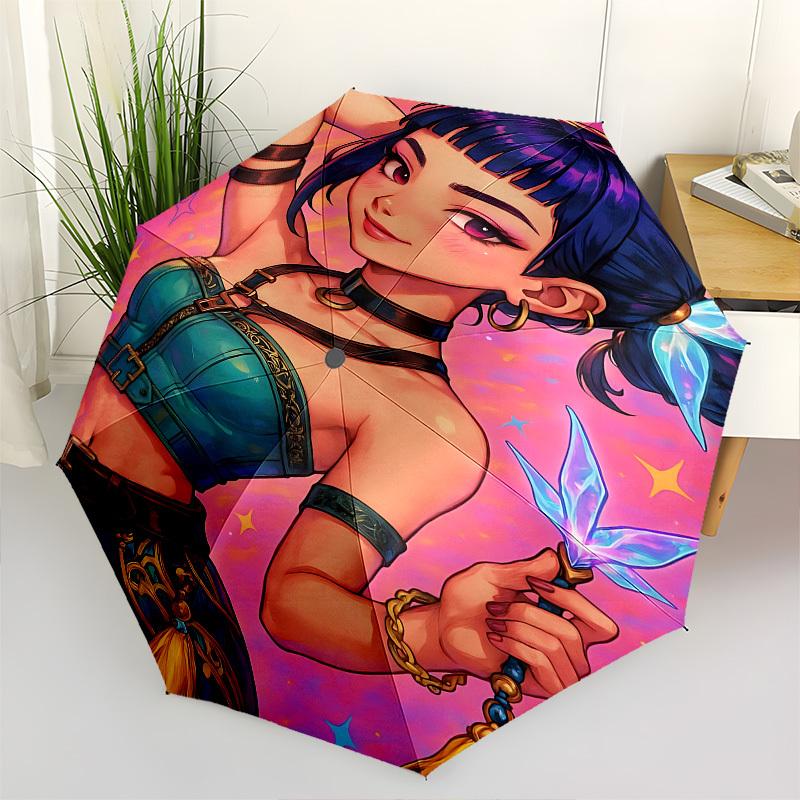 K-POP Anime Girls Group Themed Automatic Opening and Closing Umbrella - 8 Ribs, Suitable for Leisure and Going Out, Outdoor Accessory, Gothi
K-POP Anime Girls Group Themed Automatic Opening and Closing Umbrella - 8 Ribs, Suitable for Leisure and Going Out, Outdoor Accessory, Gothi