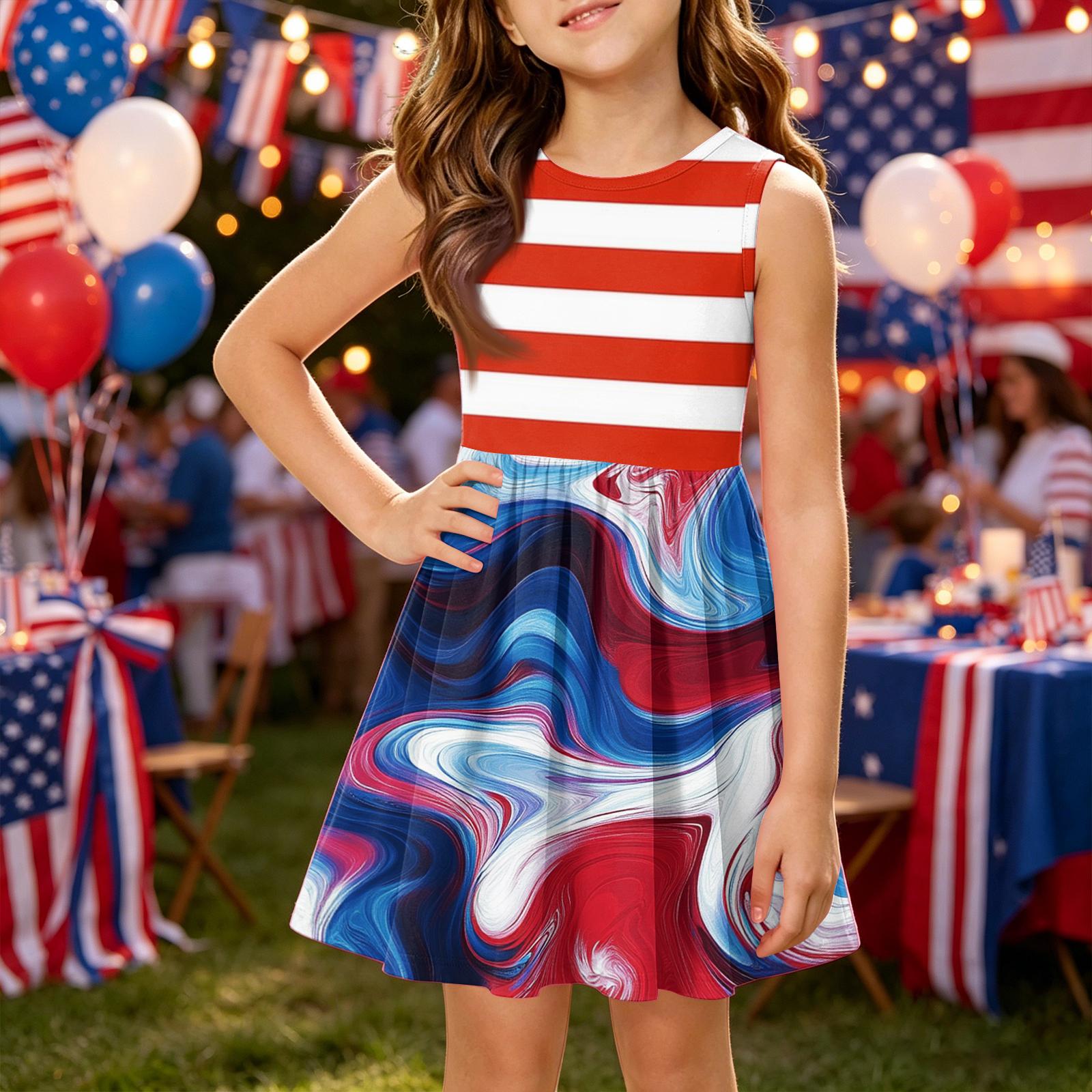 Girls Summer Princess Dress - A-Line Vest Splice Dress Independence Day 160 винний
Girls Summer Princess Dress - A-Line Vest Splice Dress Independence Day 160 винний