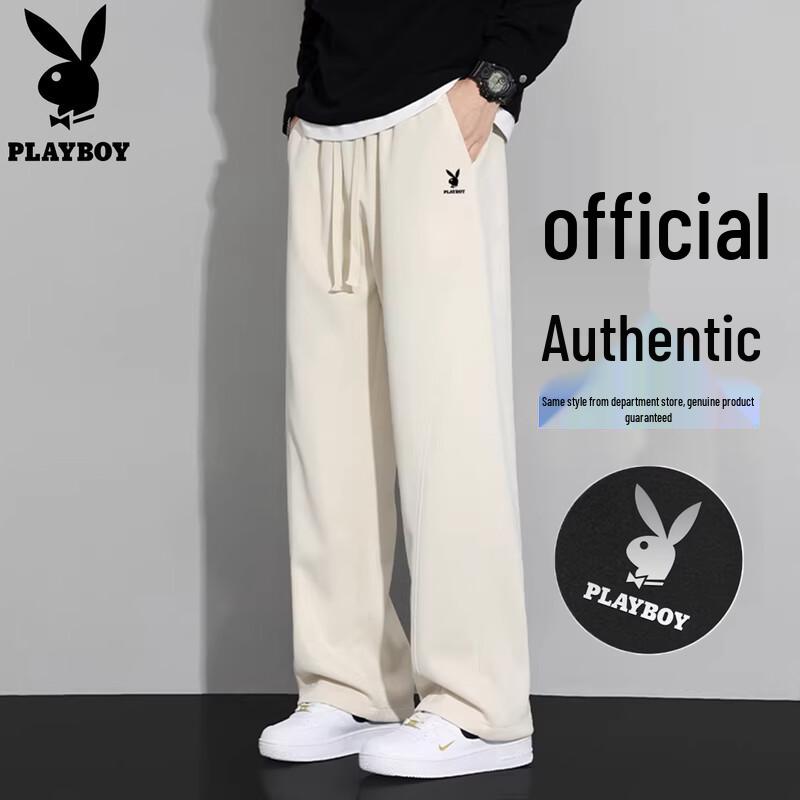 PLAYBOY Men s Loose Straight-Leg Casual Sweatpants L
PLAYBOY Men s Loose Straight-Leg Casual Sweatpants L