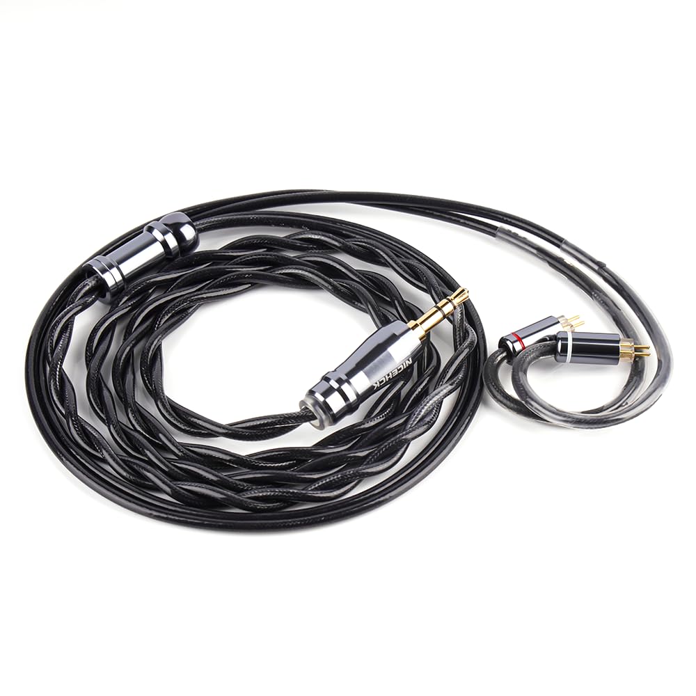 NICEHCK DuskAg Earphone Upgrade Cable 5N Pure Silver and Single Crystal Copper Shielded Conductor Replacement Improved Sound Quality hifi Earphone
NICEHCK DuskAg Earphone Upgrade Cable 5N Pure Silver and Single Crystal Copper Shielded Conductor Replacement Improved Sound Quality hifi Earphone