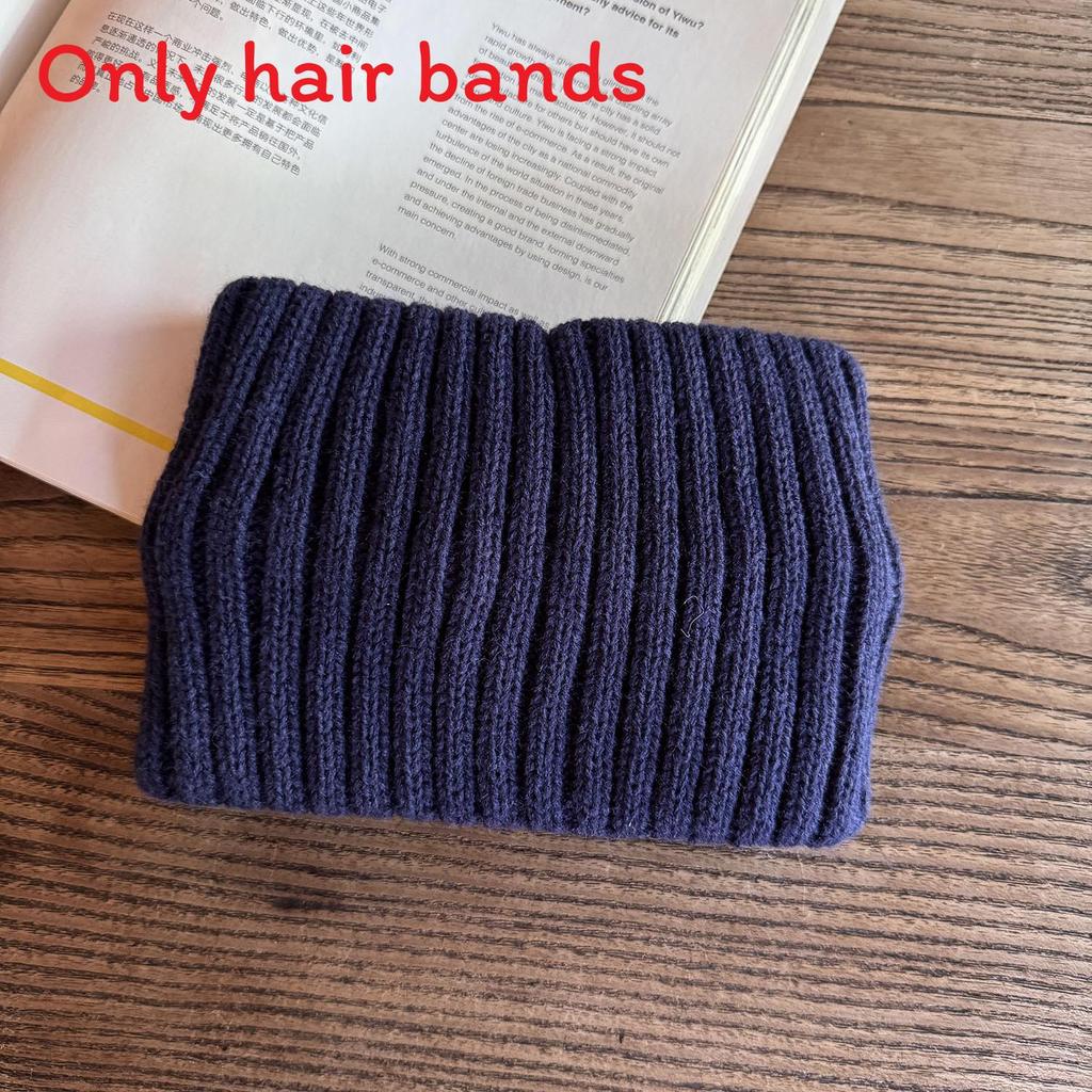 Simple Solid Color Knitted Hair Band For Women Men Stylish Winter Hair Accessory Темно-синій
Simple Solid Color Knitted Hair Band For Women Men Stylish Winter Hair Accessory Темно-синій