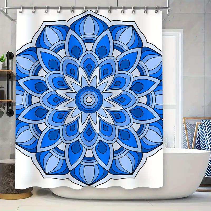Blue Mandala Shower Curtain Decorative Waterproof Bath Mat Indoor Decoration Home Wall Hanging Bathroom Linen Rug W60H190(CM)-1 Pcs
Blue Mandala Shower Curtain Decorative Waterproof Bath Mat Indoor Decoration Home Wall Hanging Bathroom Linen Rug W60H190(CM)-1 Pcs