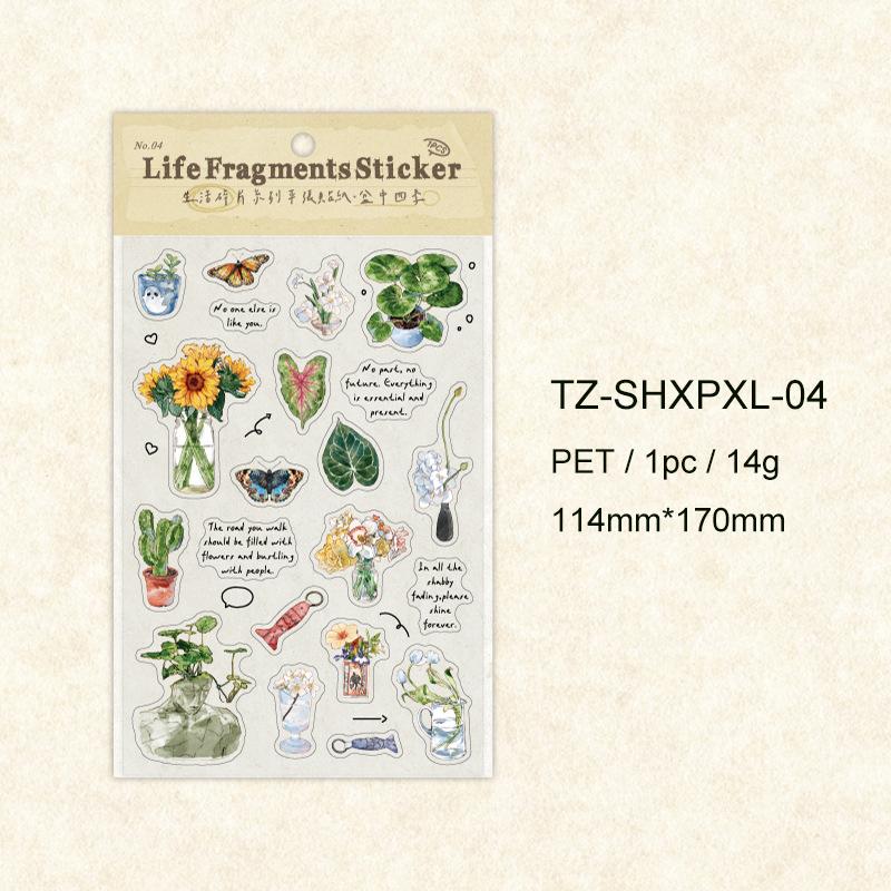 Fragment of Life Series Vintage Plant Flower Landscape PET Sticker Creative DIY Journal Material Collage Stationery
Fragment of Life Series Vintage Plant Flower Landscape PET Sticker Creative DIY Journal Material Collage Stationery