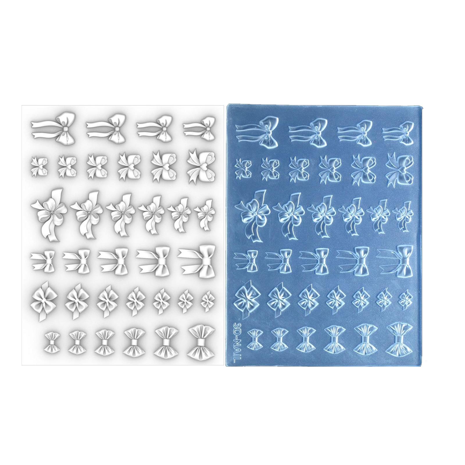 Silicone Nail Art Mold Accessory Molds Bowknot Theme 3D Nail Decorative Mold Silicone Texture for Various Nail Types T2
Silicone Nail Art Mold Accessory Molds Bowknot Theme 3D Nail Decorative Mold Silicone Texture for Various Nail Types T2