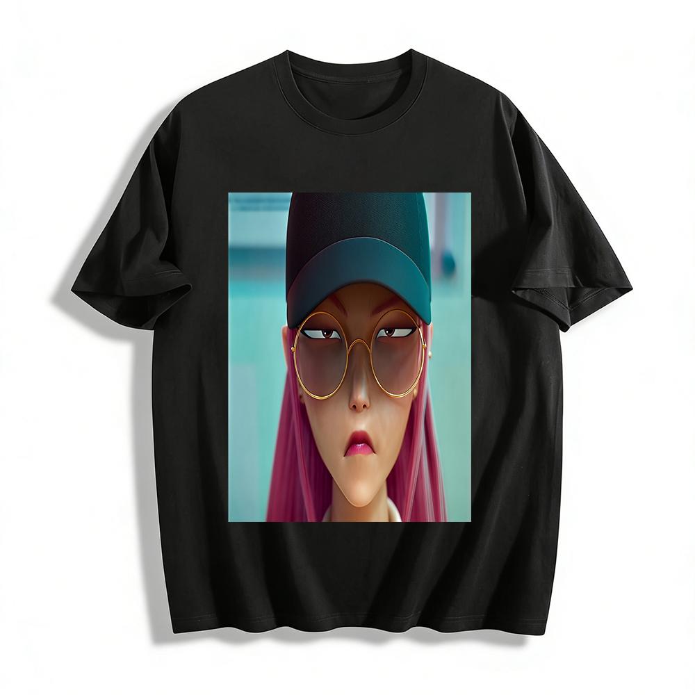 Trendy Cool Pink-haired Girl with Sunglasses Print T-shirt Unisex Casual Streetwear Loose Top Pure cotton T-shirt 6XL
Trendy Cool Pink-haired Girl with Sunglasses Print T-shirt Unisex Casual Streetwear Loose Top Pure cotton T-shirt 6XL